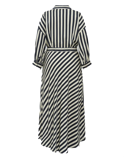 Gossia - PiperGO Kjole - Navy Creme Stripes 